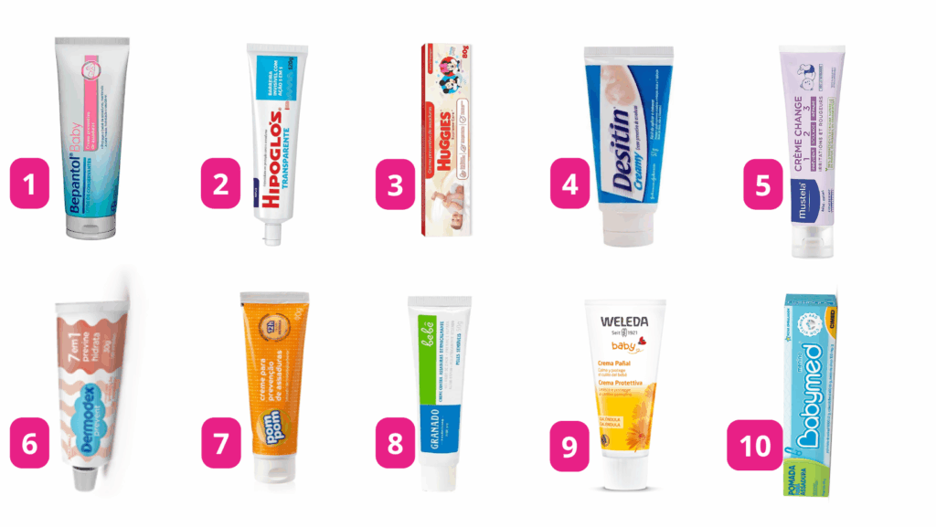 pomadas para bebês