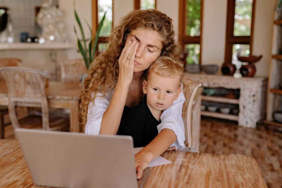 mãe em fase de clareza