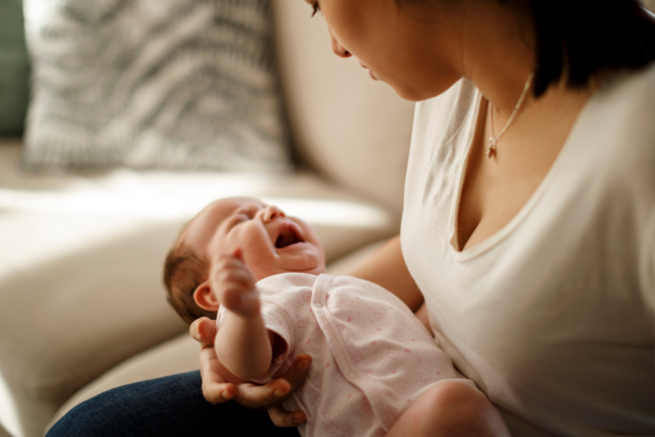 bebê está com cólica