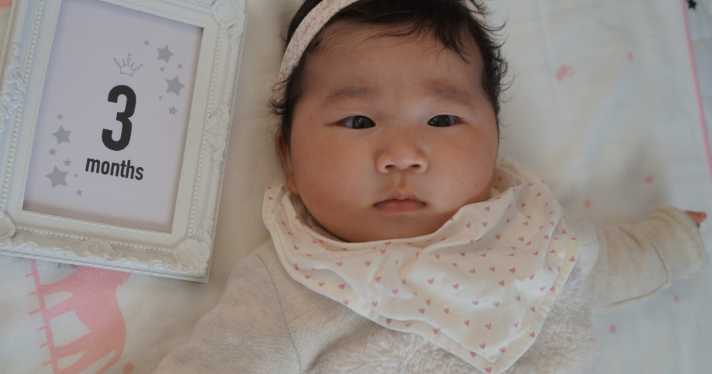 bebê de 3 meses
