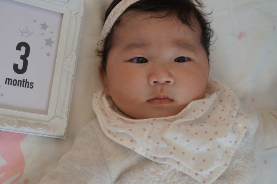 bebê de 3 meses